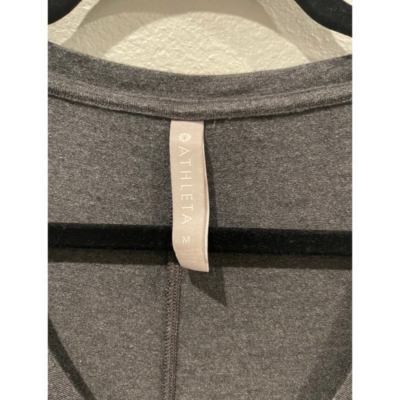ATHLETA Grey Long Sleeve Blouse - Picture 2 of 3